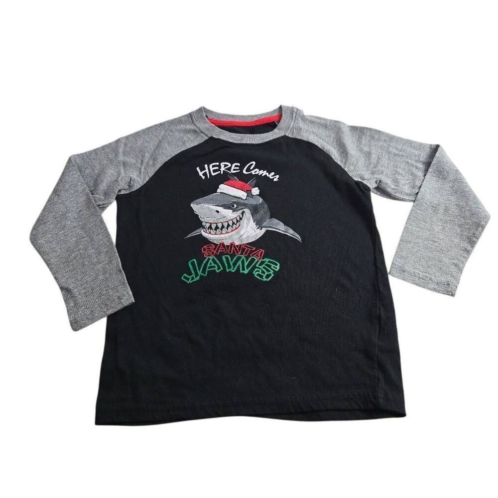 Seven Oaks Here Comes Santa Jaws shirt 5t
